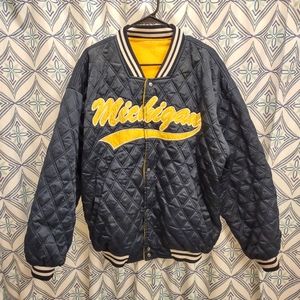 Vintage Reversible Michigan University Jacket Artic Sporting Gear